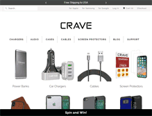 Tablet Screenshot of cravedirect.com